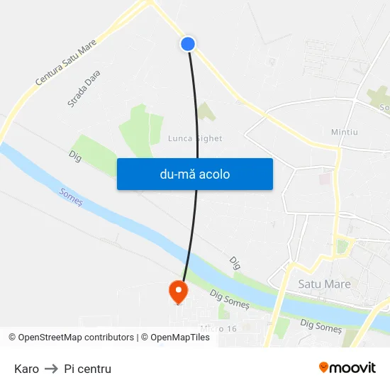 Harta de Karo către Pi centru