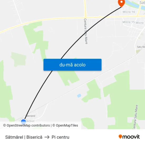 Harta de Sătmărel | Biserică către Pi centru