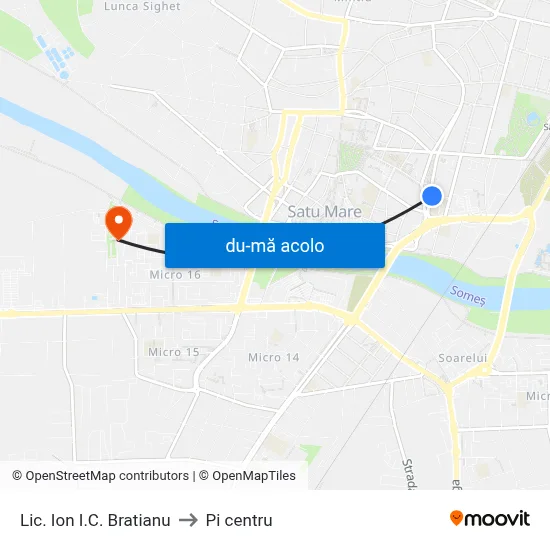 Harta de Lic. Ion I.C. Bratianu către Pi centru
