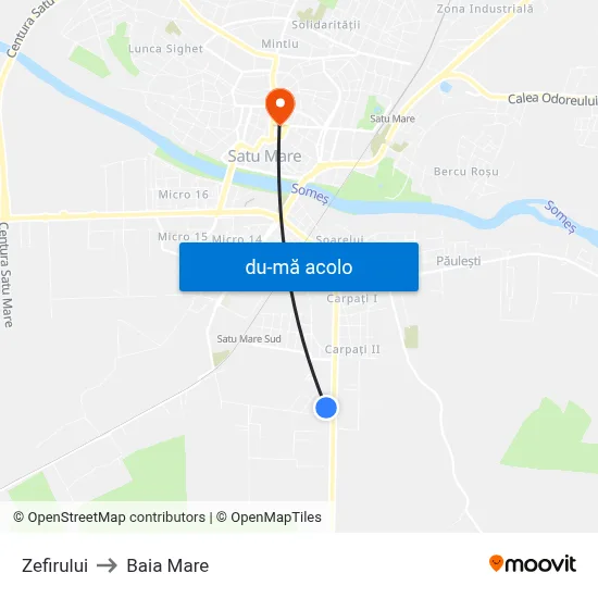 Harta de Zefirului către Baia Mare