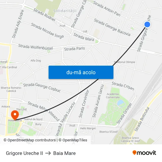 Harta de Grigore Ureche II către Baia Mare