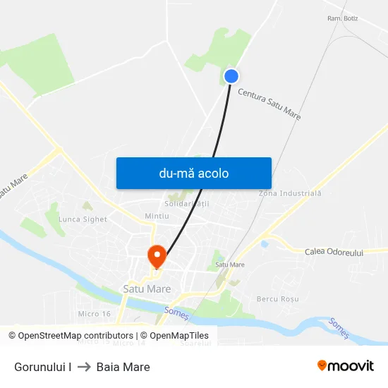 Harta de Gorunului I către Baia Mare