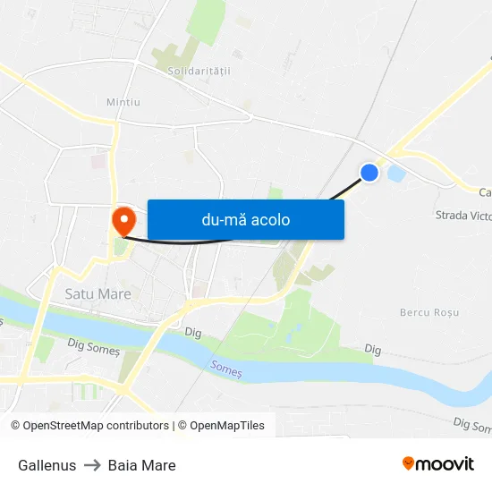 Harta de Gallenus către Baia Mare