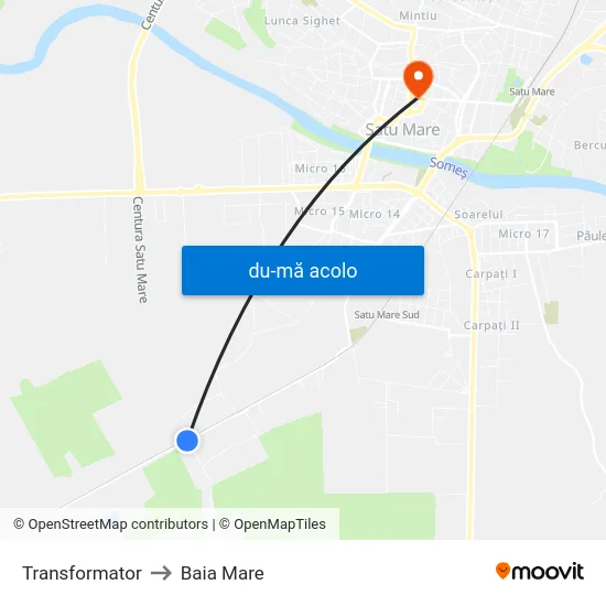 Harta de Transformator către Baia Mare