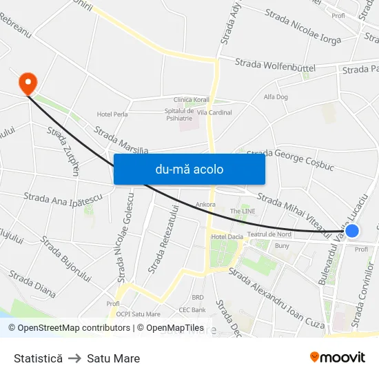 Harta de Statistică către Satu Mare