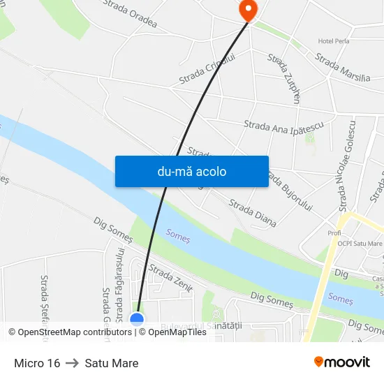 Harta de Micro 16 către Satu Mare