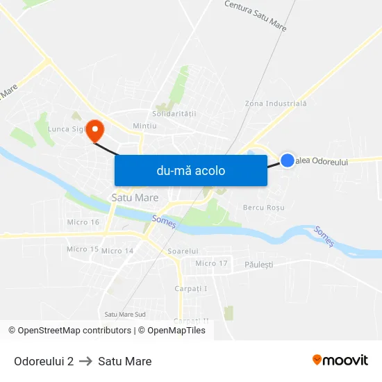 Harta de Odoreului 2 către Satu Mare