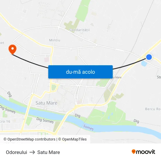 Harta de Odoreului către Satu Mare