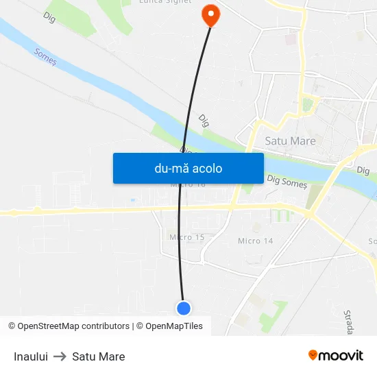 Harta de Inaului către Satu Mare