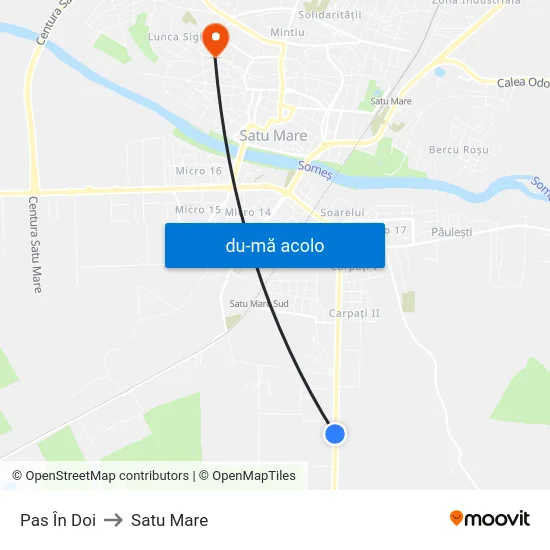Harta de Pas În Doi către Satu Mare