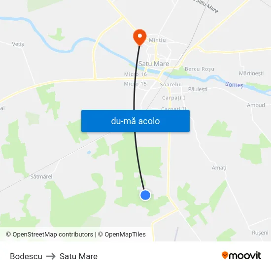 Harta de Bodescu către Satu Mare