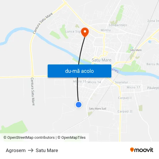 Harta de Agrosem către Satu Mare