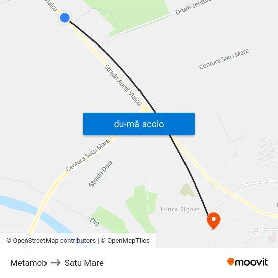 Harta de Metamob către Satu Mare