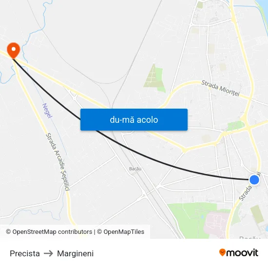 Harta de Precista către Margineni