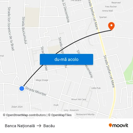 Harta de Banca Națională către Bacău