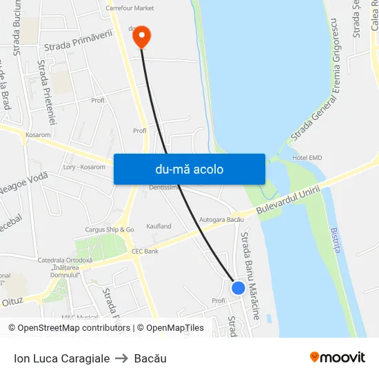 Harta de Ion Luca Caragiale către Bacău