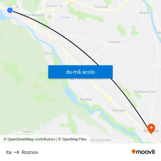 Harta de Ita către Roznov