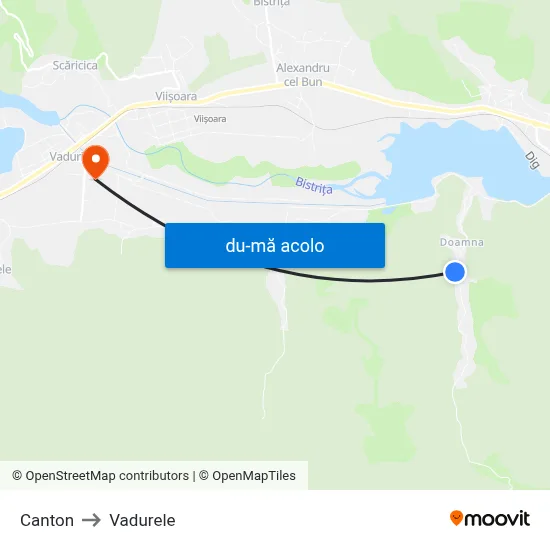 Harta de Canton către Vadurele