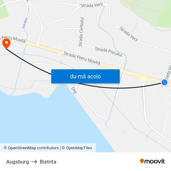 Harta de Augsburg către Bistrita