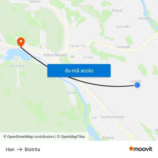 Harta de Han către Bistrita