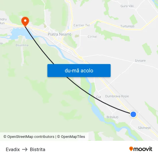Harta de Evadix către Bistrita