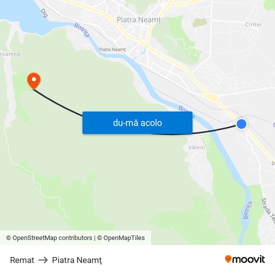 Harta de Remat către Piatra Neamţ