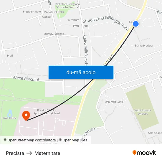 Harta de Precista către Maternitate