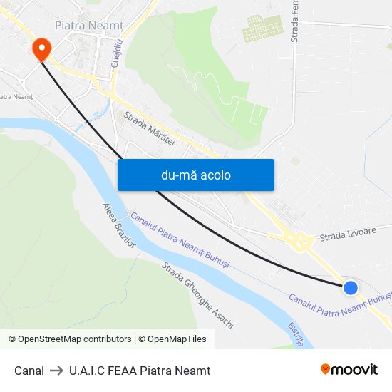 Harta de Canal către U.A.I.C FEAA Piatra Neamt