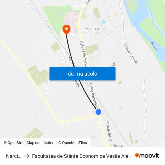 Harta de Narcisa către Facultatea de Stiinte Economice Vasile Alecsandri