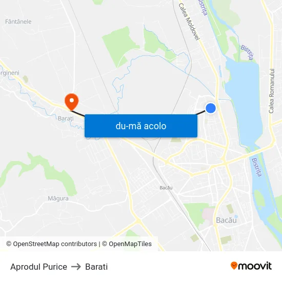 Harta de Aprodul Purice către Barati