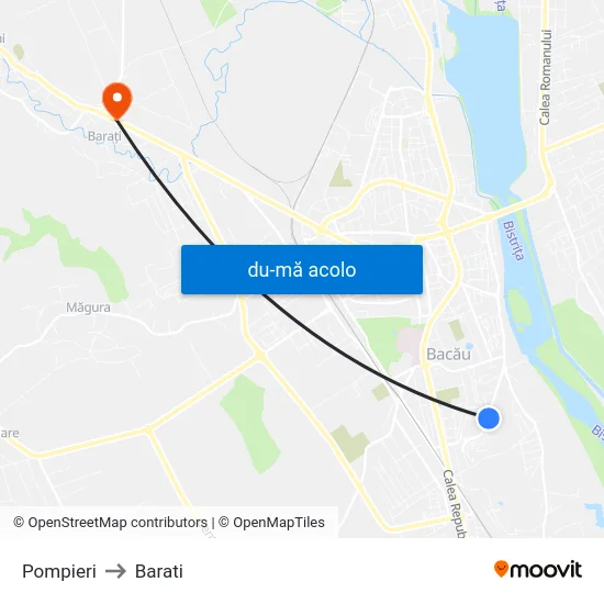 Harta de Pompieri către Barati