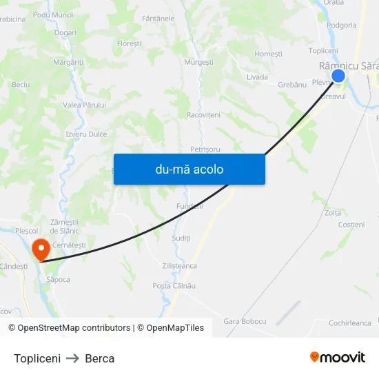 Harta de Topliceni către Berca