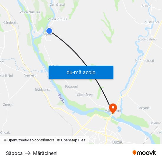 Harta de Săpoca către Mărăcineni