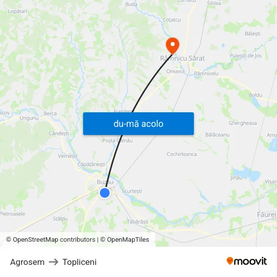 Harta de Agrosem către Topliceni