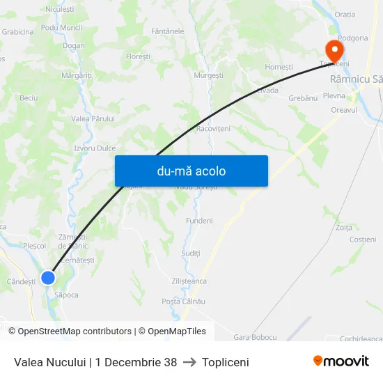 Harta de Valea Nucului | 1 Decembrie 38 către Topliceni
