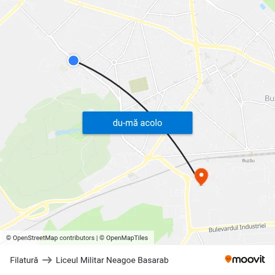 Harta de Filatură către Liceul Militar Neagoe Basarab