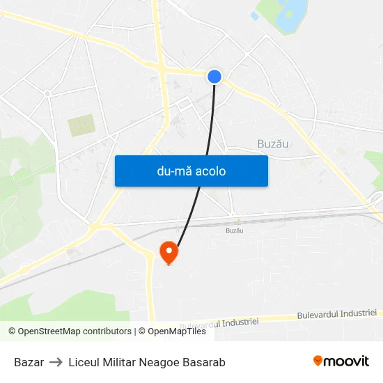 Harta de Bazar către Liceul Militar Neagoe Basarab