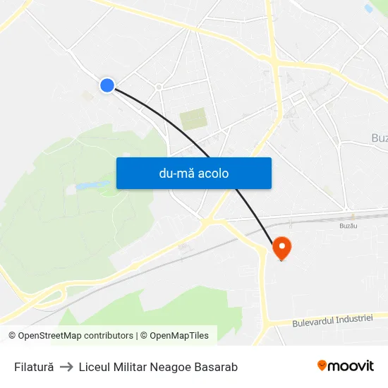 Harta de Filatură către Liceul Militar Neagoe Basarab