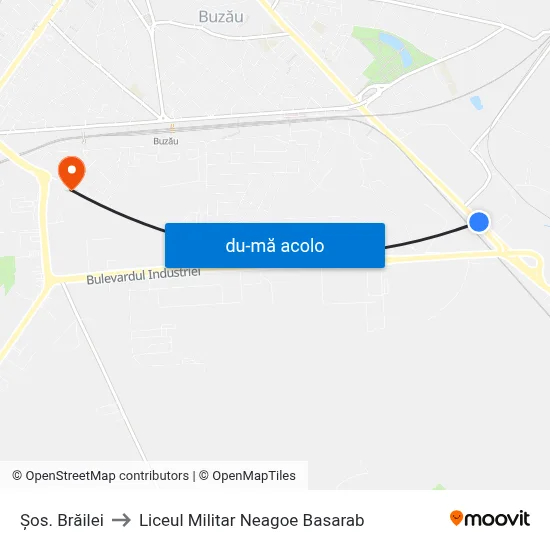 Harta de Șos. Brăilei către Liceul Militar Neagoe Basarab