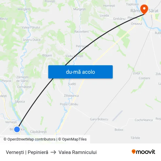 Harta de Vernești | Pepinieră către Valea Ramnicului