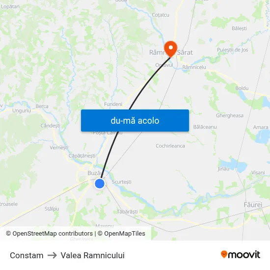 Harta de Constam către Valea Ramnicului