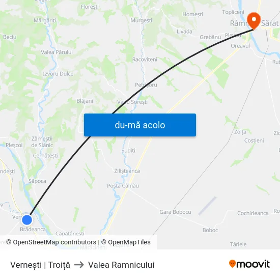 Harta de Vernești | Troiță către Valea Ramnicului