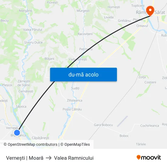 Harta de Vernești | Moară către Valea Ramnicului