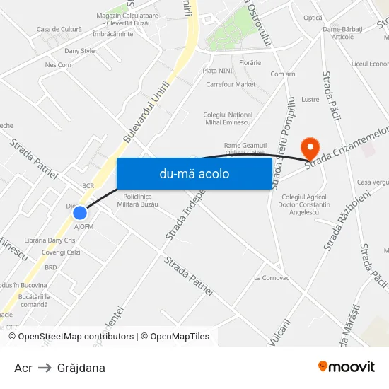 Harta de Acr către Grăjdana