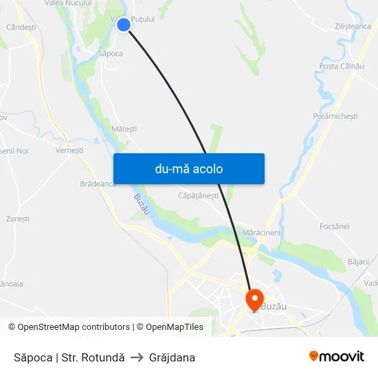 Harta de Săpoca | Str. Rotundă către Grăjdana
