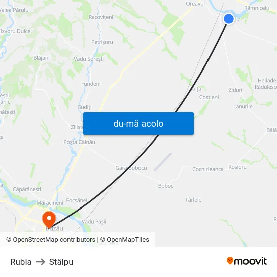 Harta de Rubla către Stâlpu