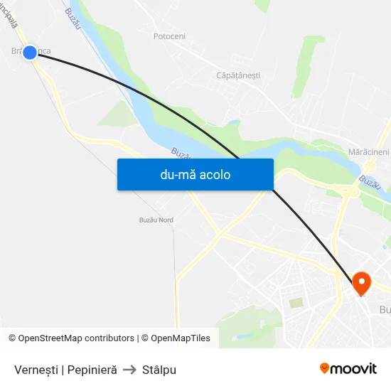 Harta de Vernești | Pepinieră către Stâlpu