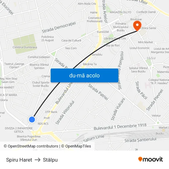 Harta de Spiru Haret către Stâlpu