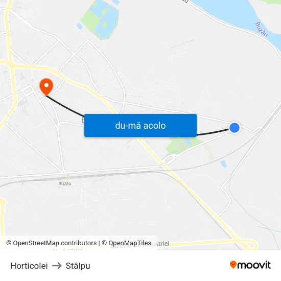 Harta de Horticolei către Stâlpu