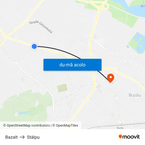 Harta de Bazalt către Stâlpu